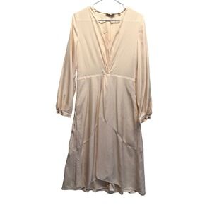 vince long sleeve twist drape dress Wrap Dress